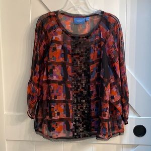 Blouse with Sequins. Size PL
